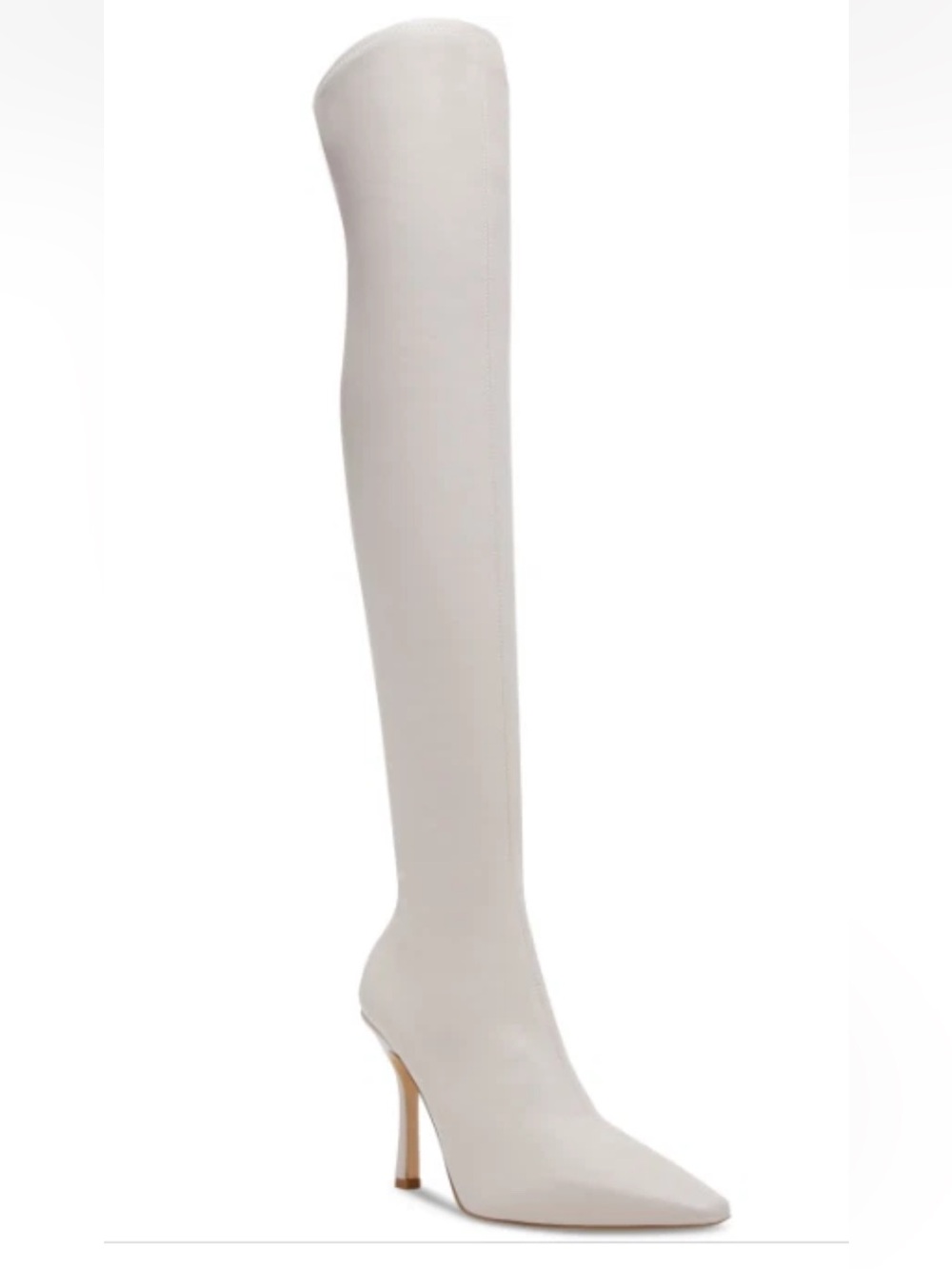 Women's Steve Madden Lorinda Over-the-Knee Pointed Toe Stiletto Boot in Bone 6